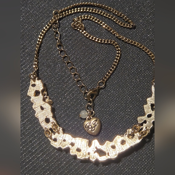 Betsey Johnson Retired Mulit-Colorful Gemstone Butterfly Necklace - Picture 2 of 4